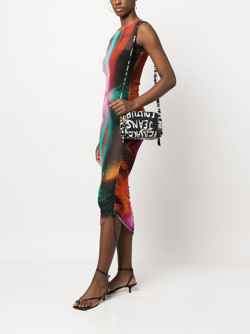 VERSACE JEANS COUTURE logo print crossbody bag outlook