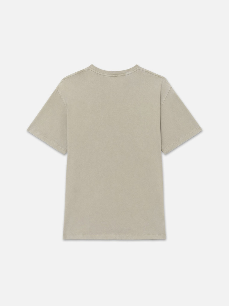FRAME Vintage Tee in Vintage Smoke Beige outlook
