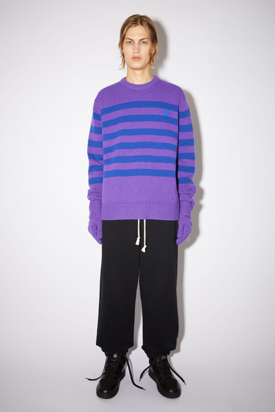 Acne Studios Striped sweater - Purple/blue outlook