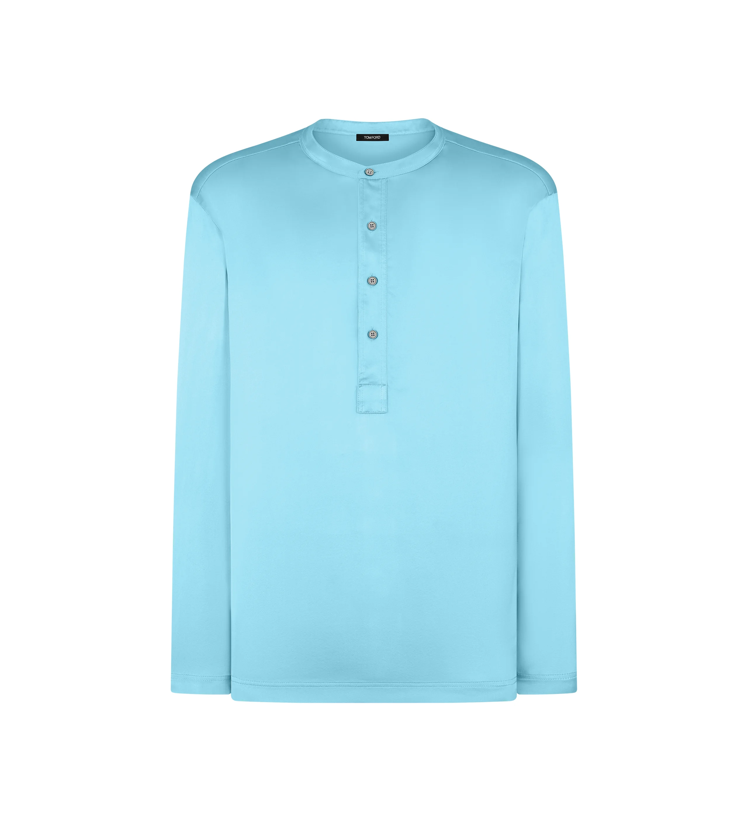 SILK PAJAMA HENLEY - 1