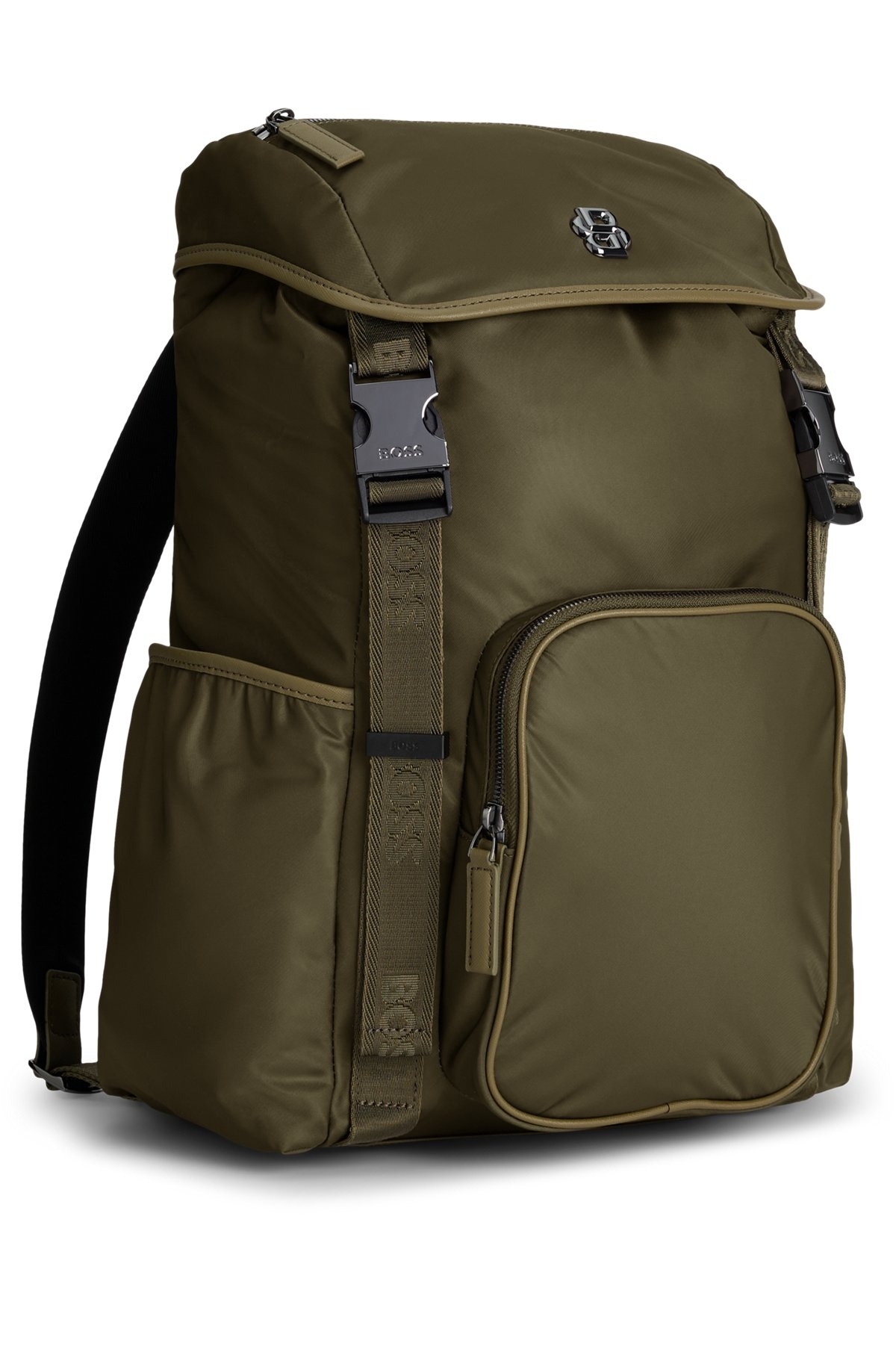BOSS SELECTED BY SHOHEI OHTANI MULTI-POCKET BACKPACK WITH DOUBLE B MONOGRAM TRIM - 5