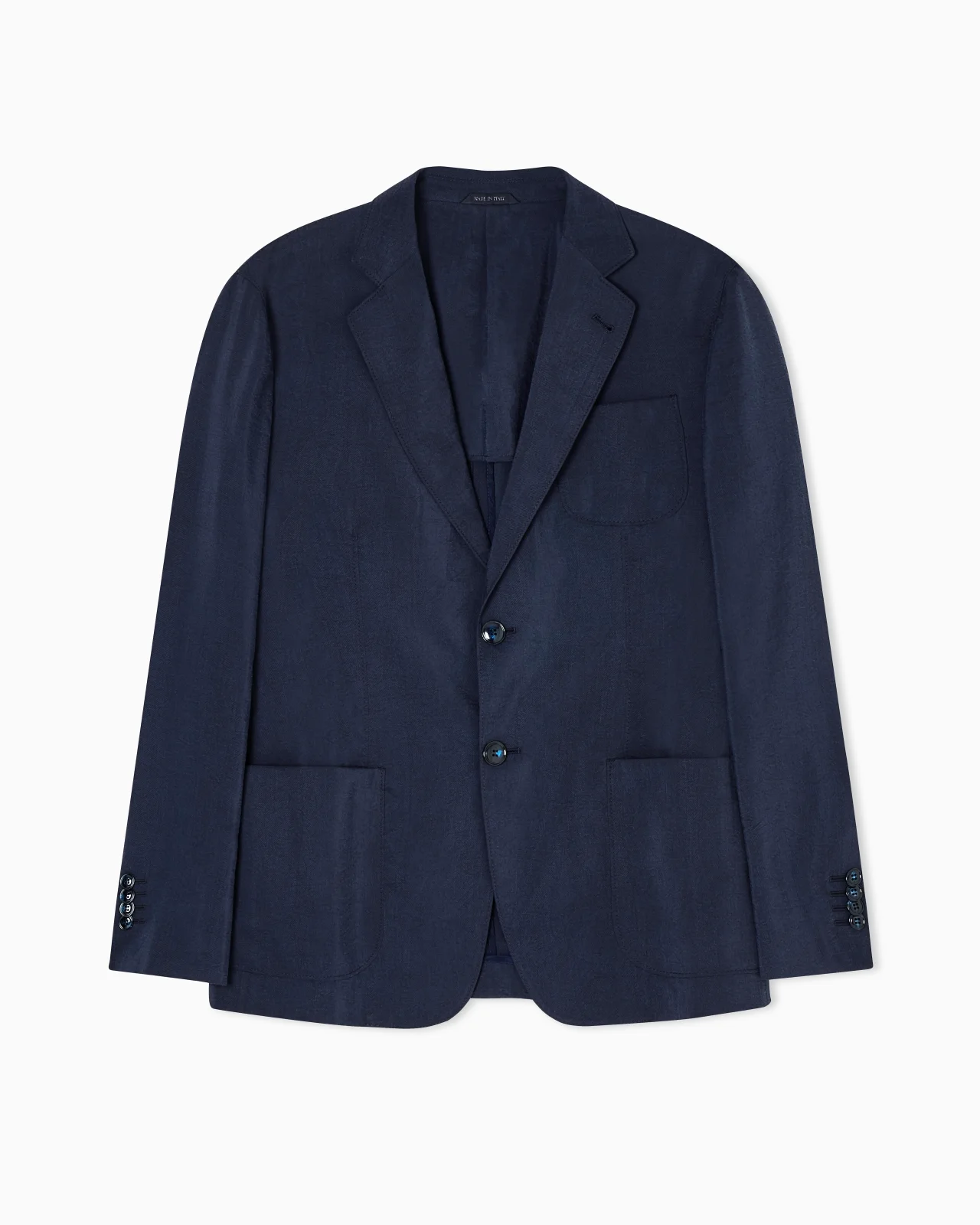 UPTON LINE SINGLE-BREASTED JACKET IN WASHED SILK - 1