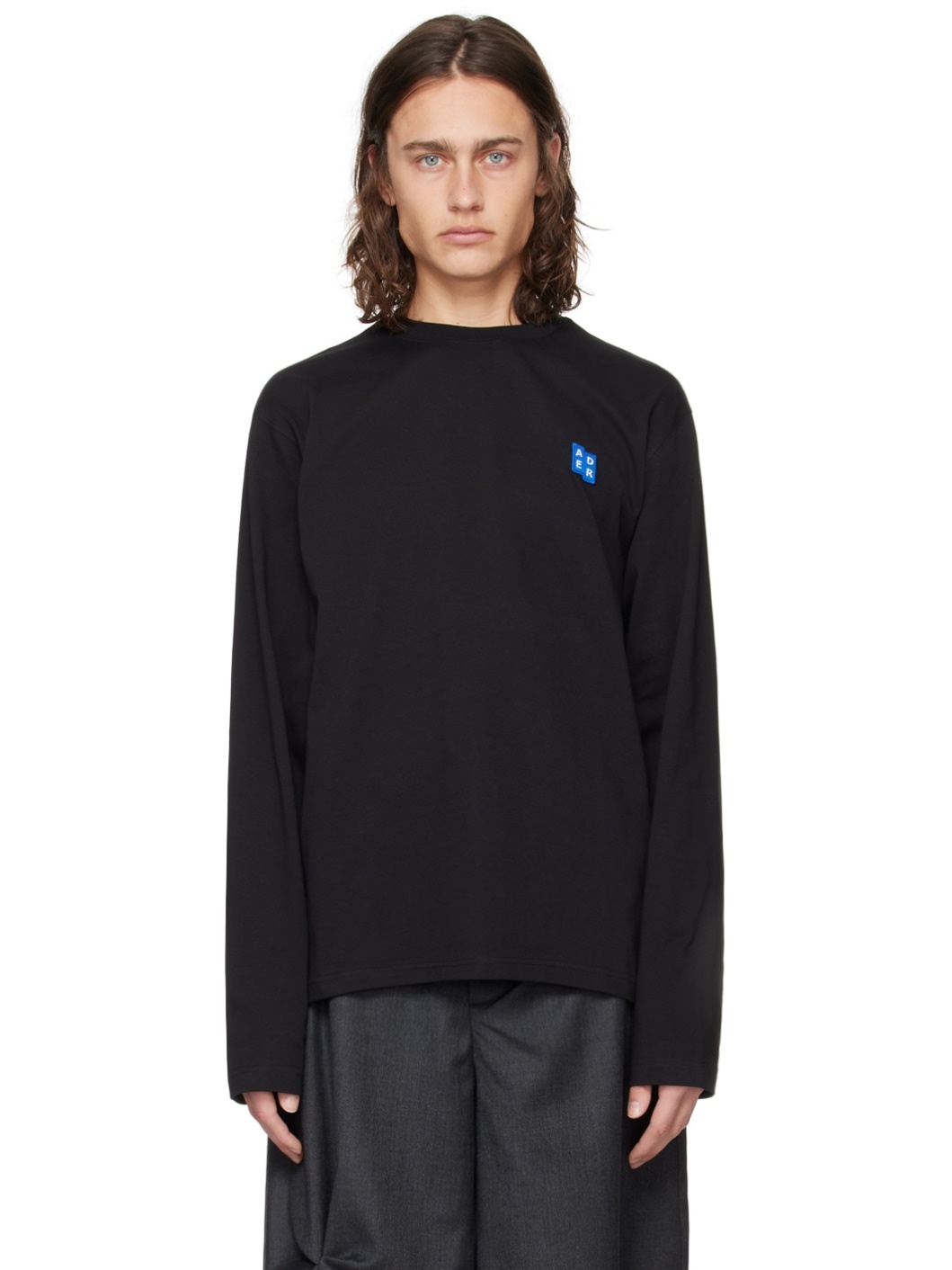 Black Patch Long Sleeve T-Shirt - 1