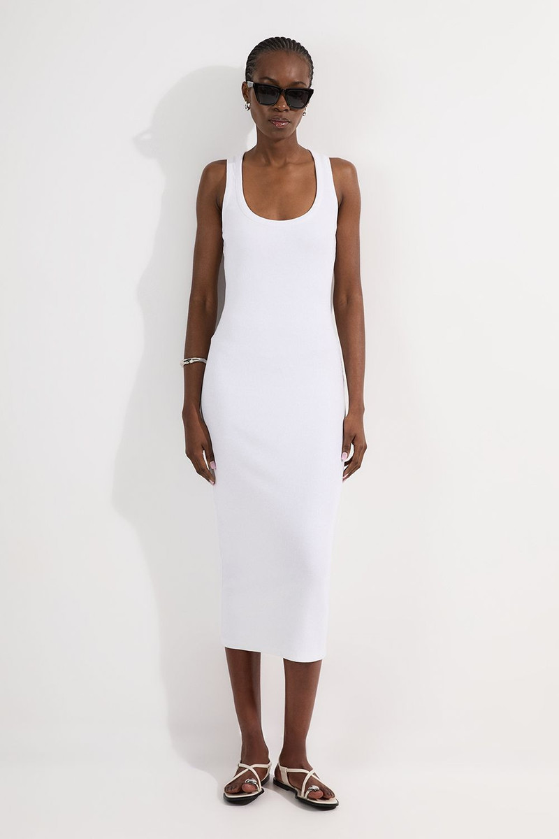 KAREN MILLEN Compact Jersey Rib Racer Maxi Dress outlook
