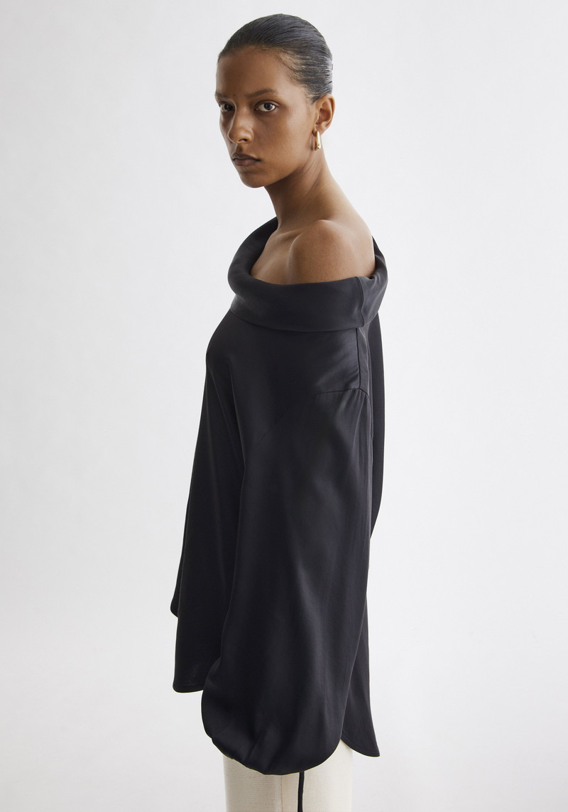 SORAYA Tie detail satin top 4