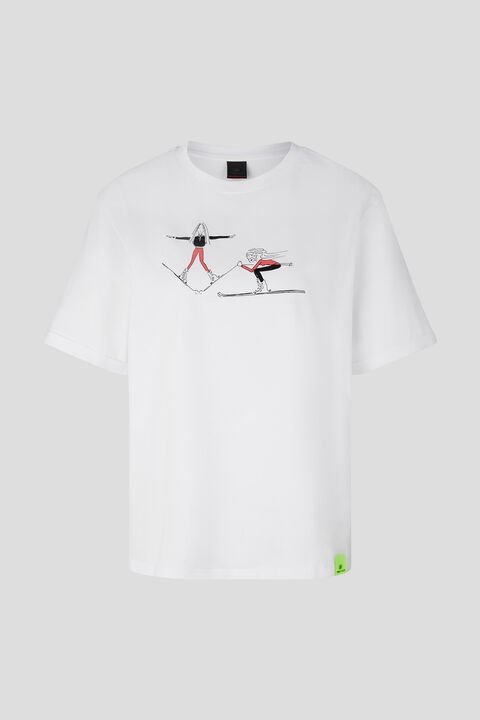 Cabela T-shirt in White/Apricot - 1