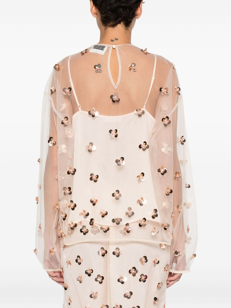 sequin floral blouse 4