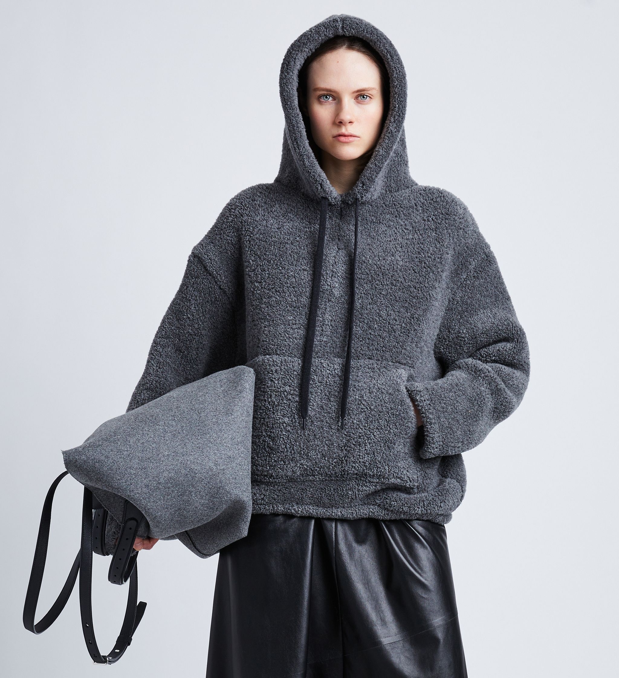 Technical Boucle Knit Hoodie - 2