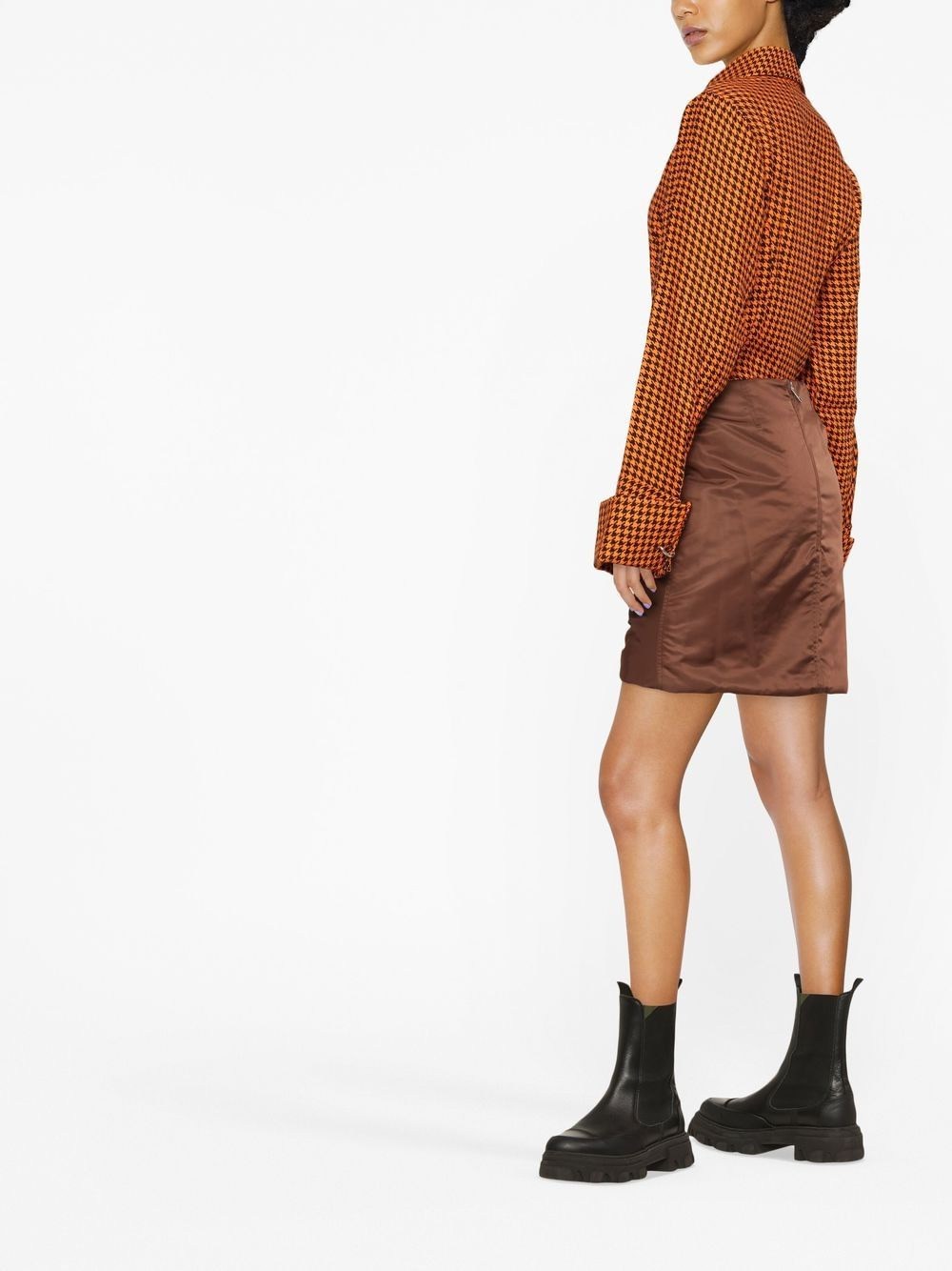 gathered mini skirt - 3