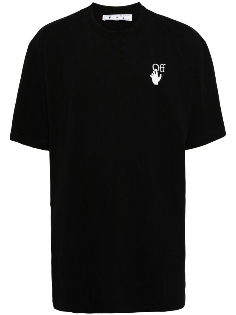 Marker crew-neck cotton T-shirt - 1