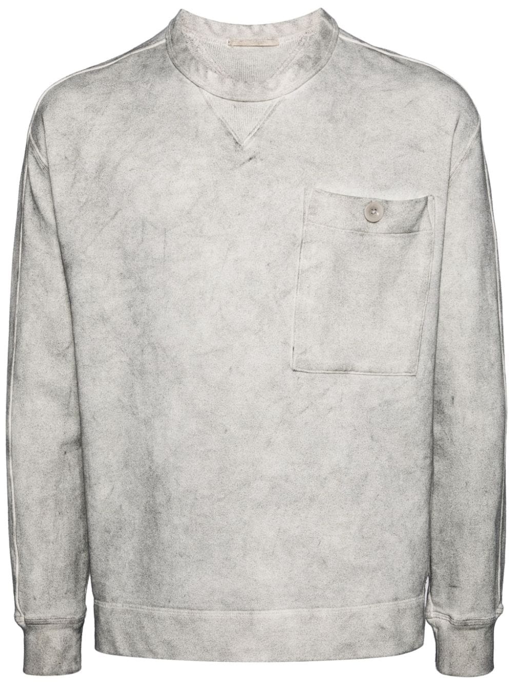 printed cotton sweatshirt - 1