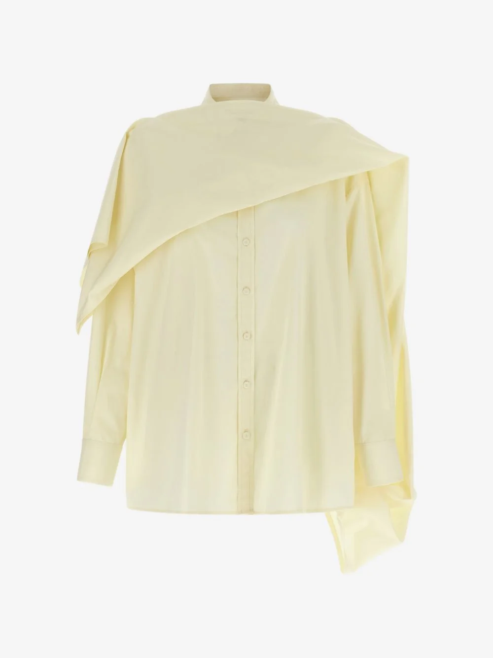Cecilia asymmetric draped shirt - 1
