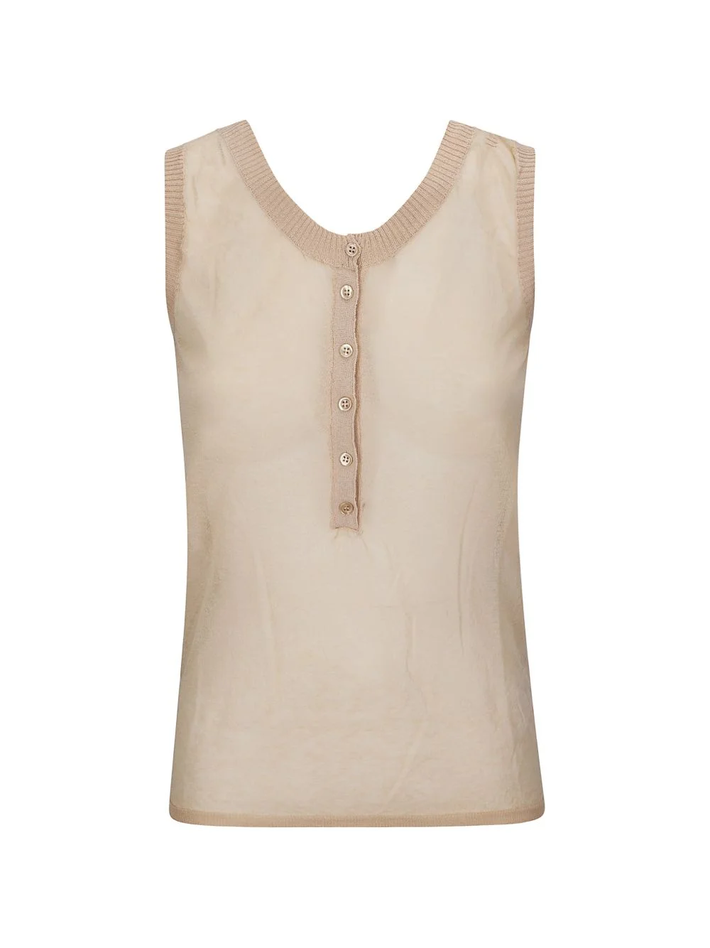 Velata ribbed-trim top - 1