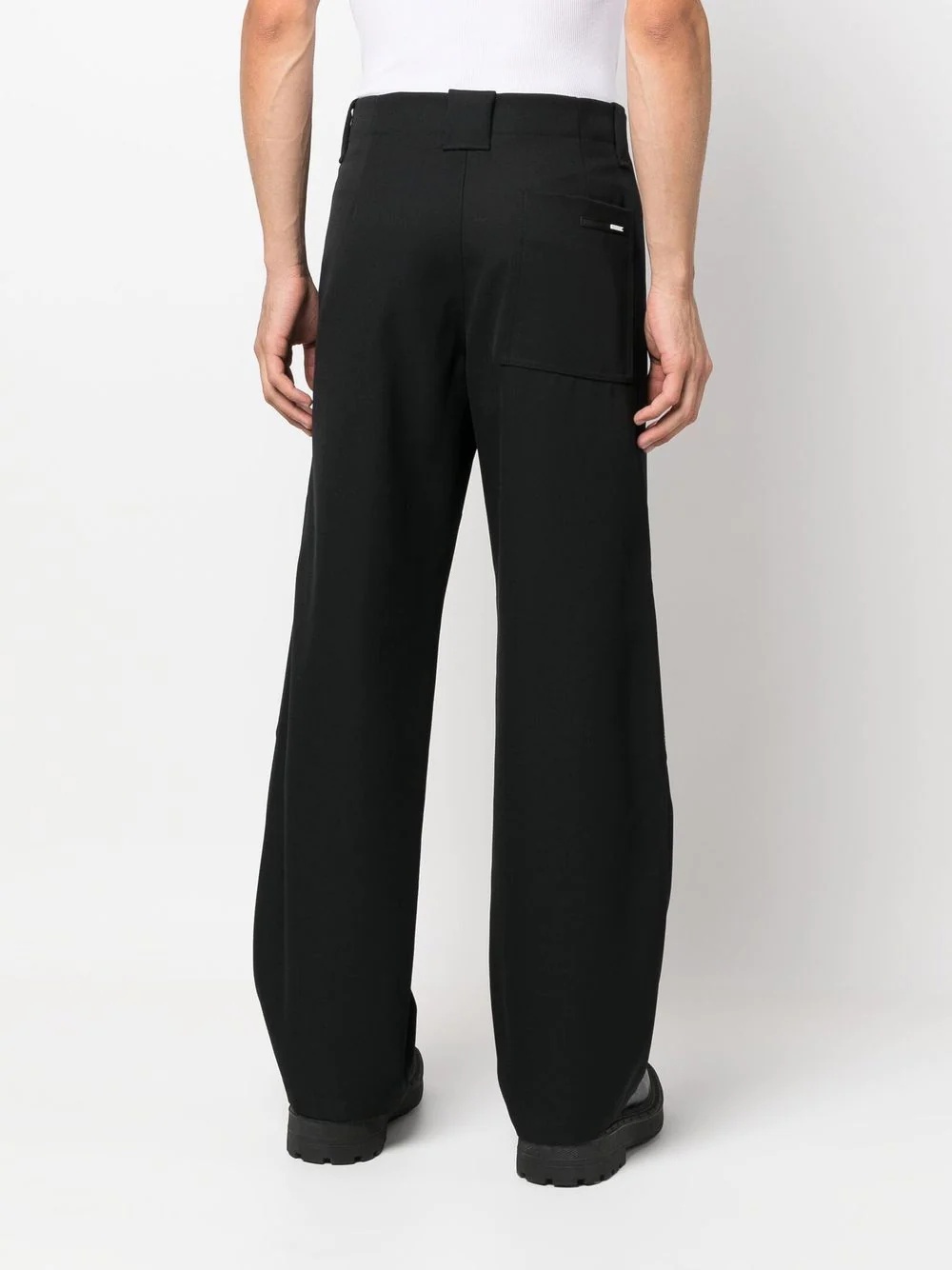 high-waist straight-leg trousers - 4