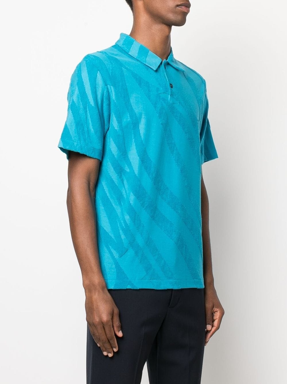 terry-cloth effect polo shirt - 3