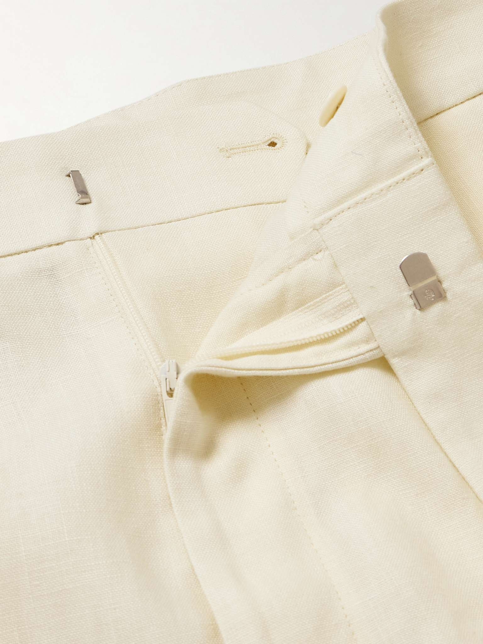 Glenn Straight-Leg Linen Suit Trousers - 3