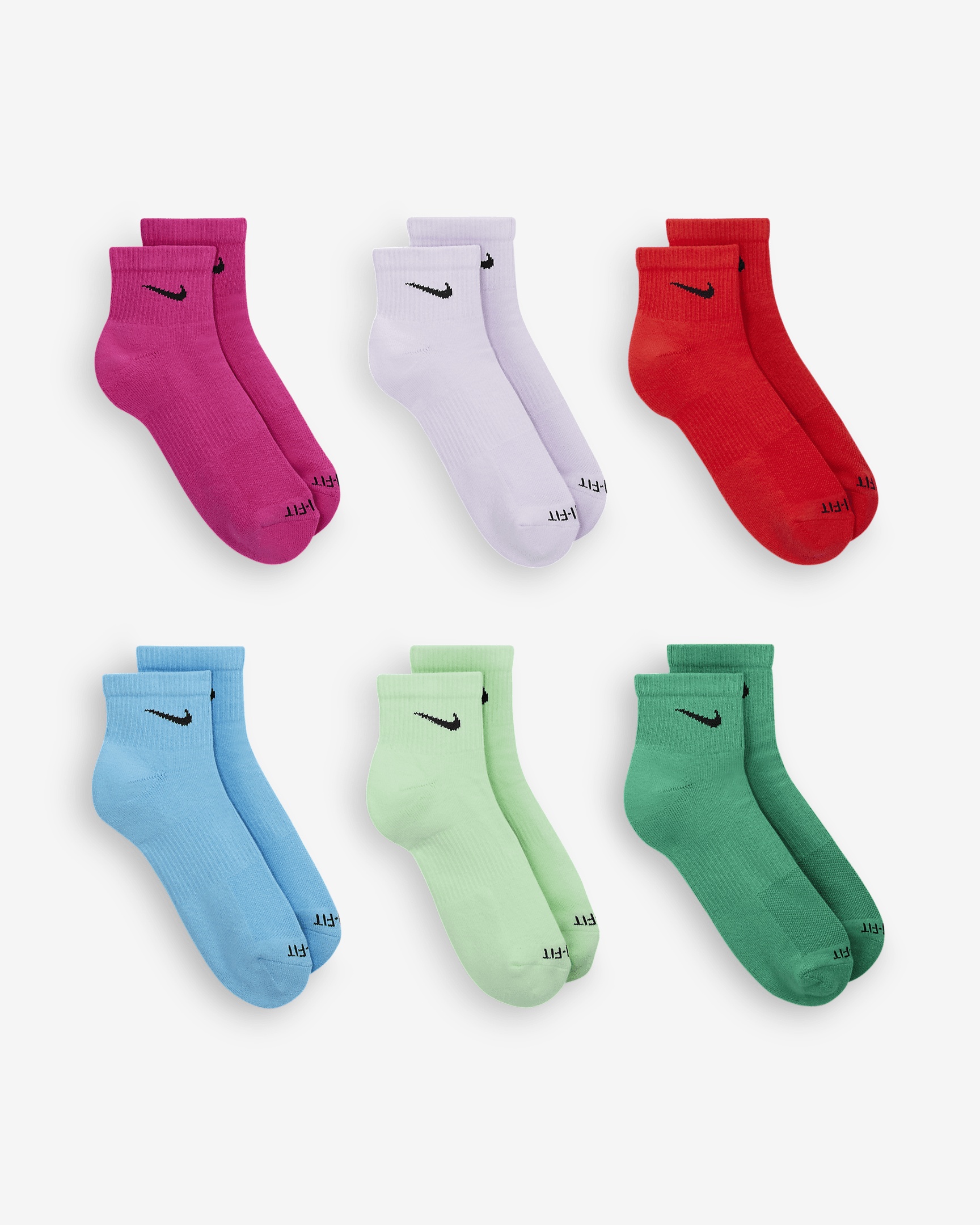 Nike Everyday Plus Cushioned Training Ankle Socks (6 Pairs) - 3