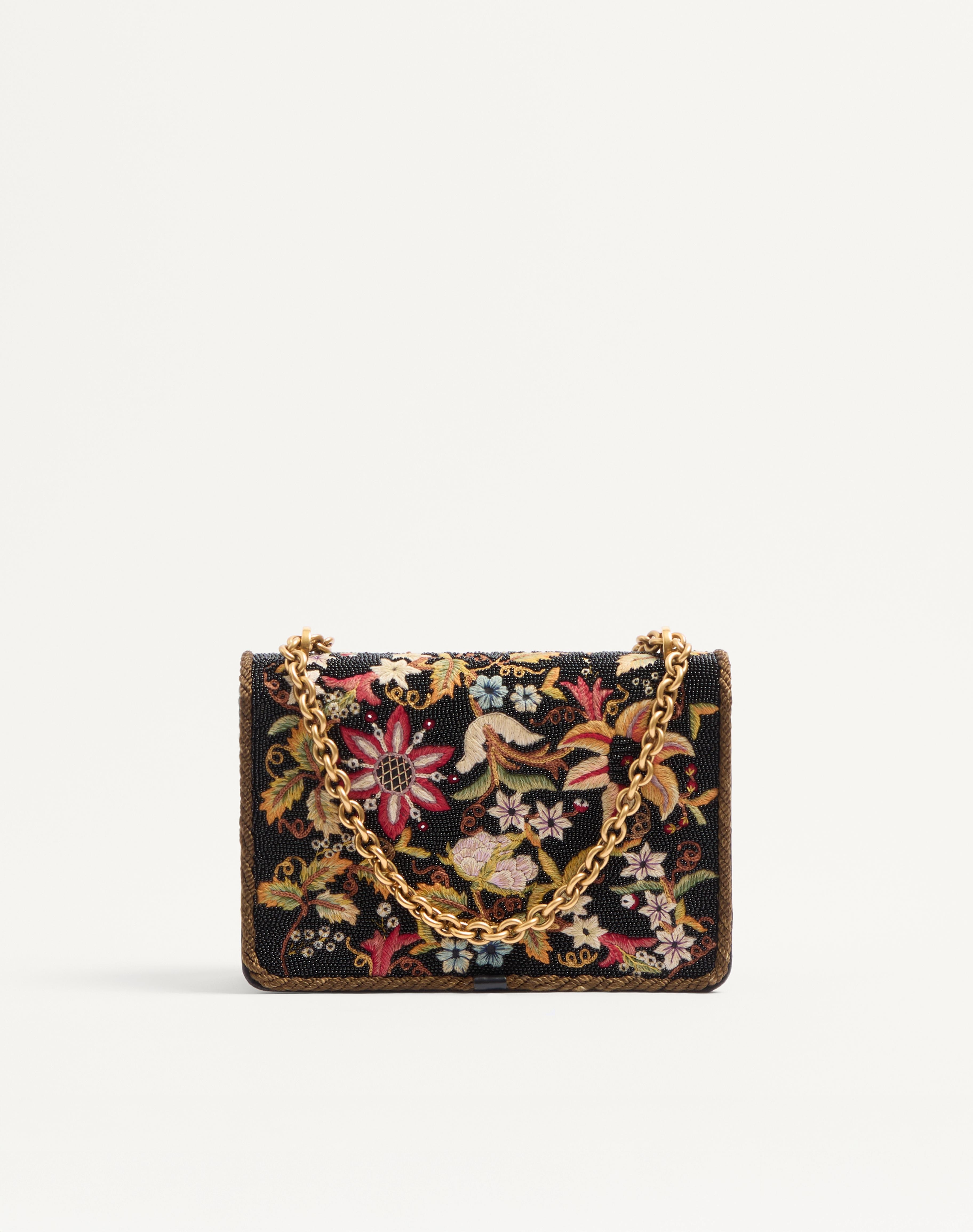 VALENTINO GARAVANI VAIN EMBROIDERED SHOULDER BAG - 4