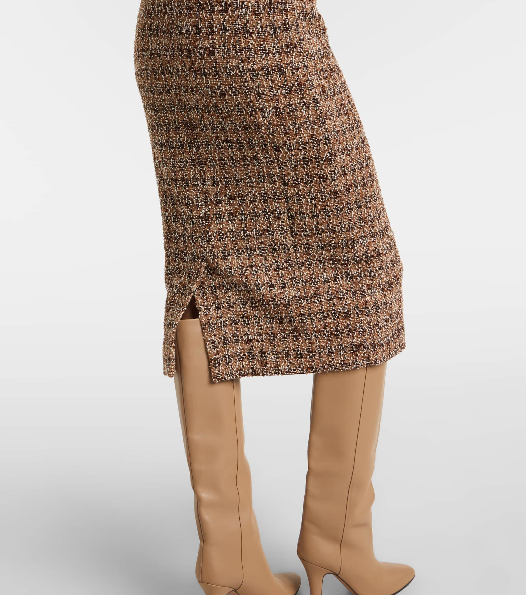 Giugno cotton and wool-blend midi dress - 5