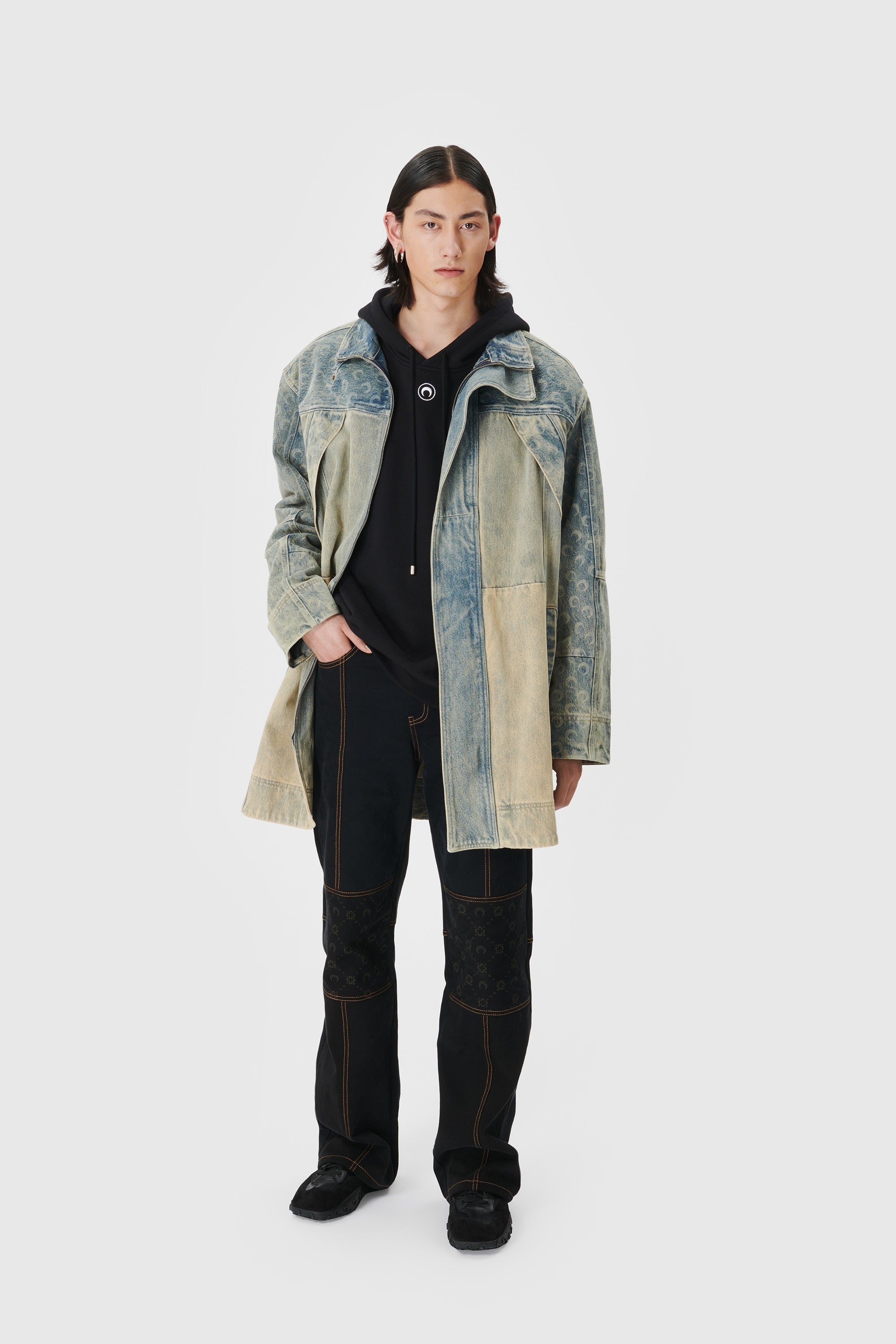 Regenerated Denim Parka - 5