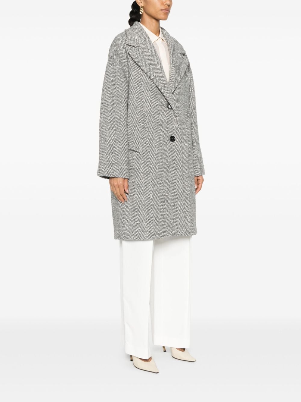 herringbone coat - 3