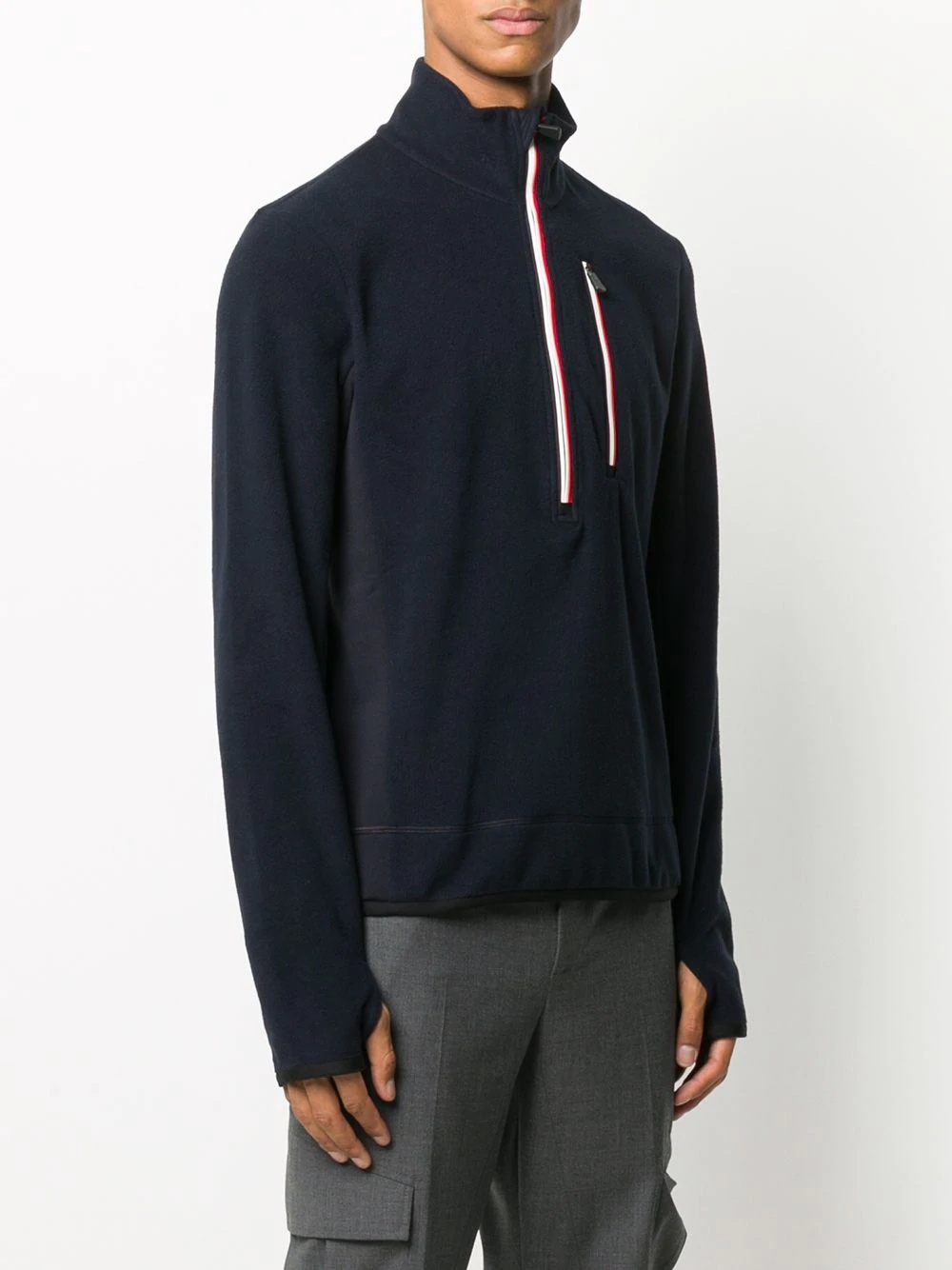 half-zip knit jumper - 3