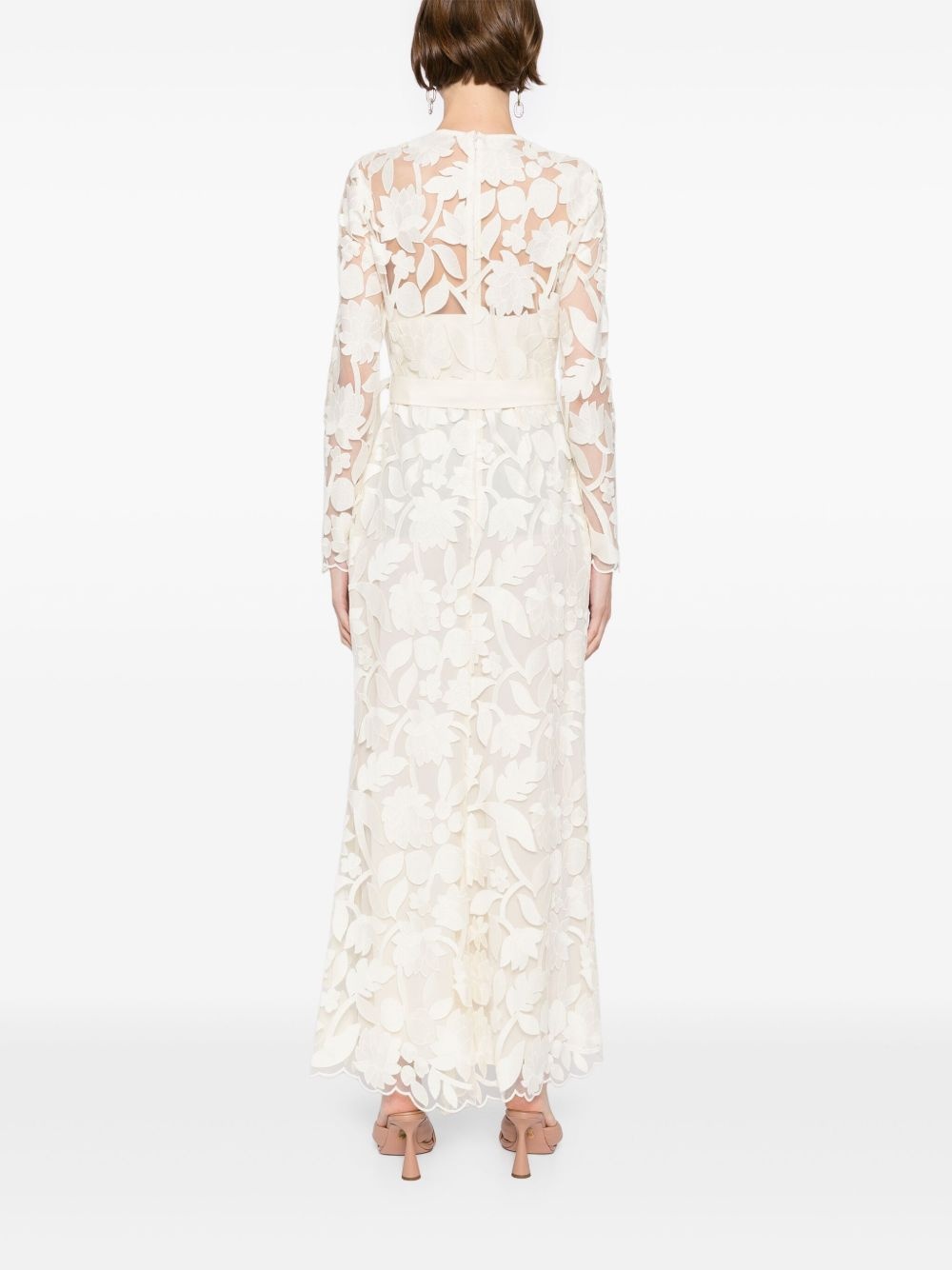 embroidered midi dress - 4