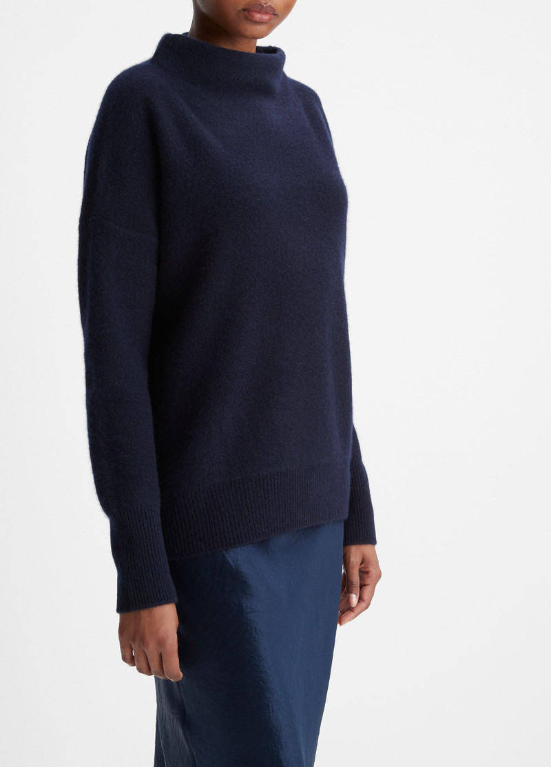 Vince Plush Cashmere Funnel-Neck Sweater outlook