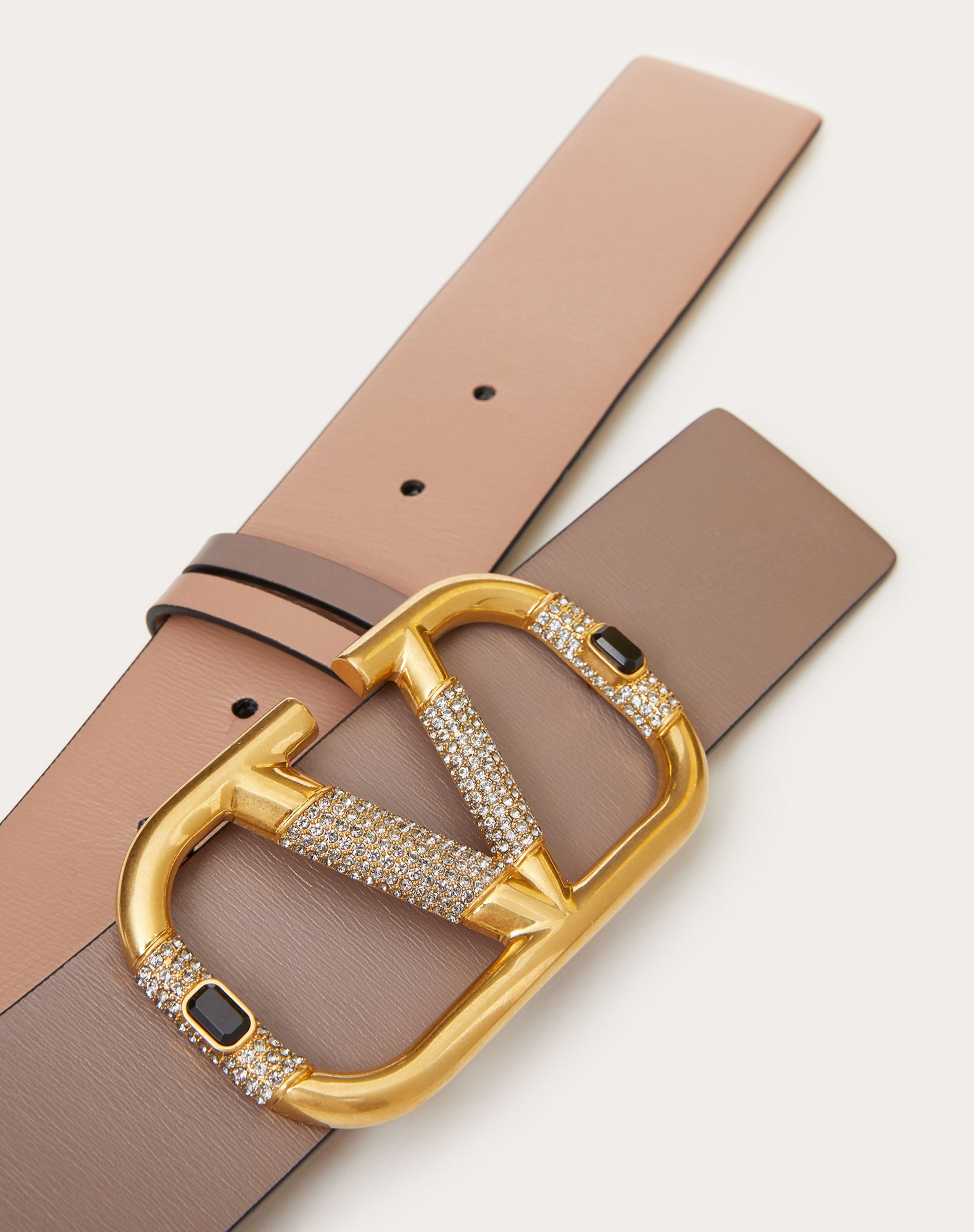 REVERSIBLE VLOGO SIGNATURE BELT IN Shiny CALFSKIN 40 MM - 2