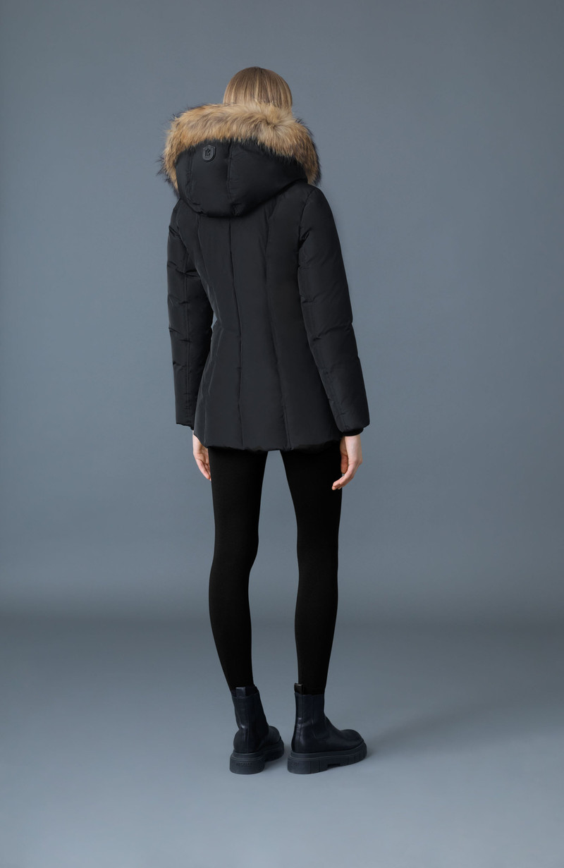 ADALI-F Down coat with natural fur Signature Mackage Collar 5