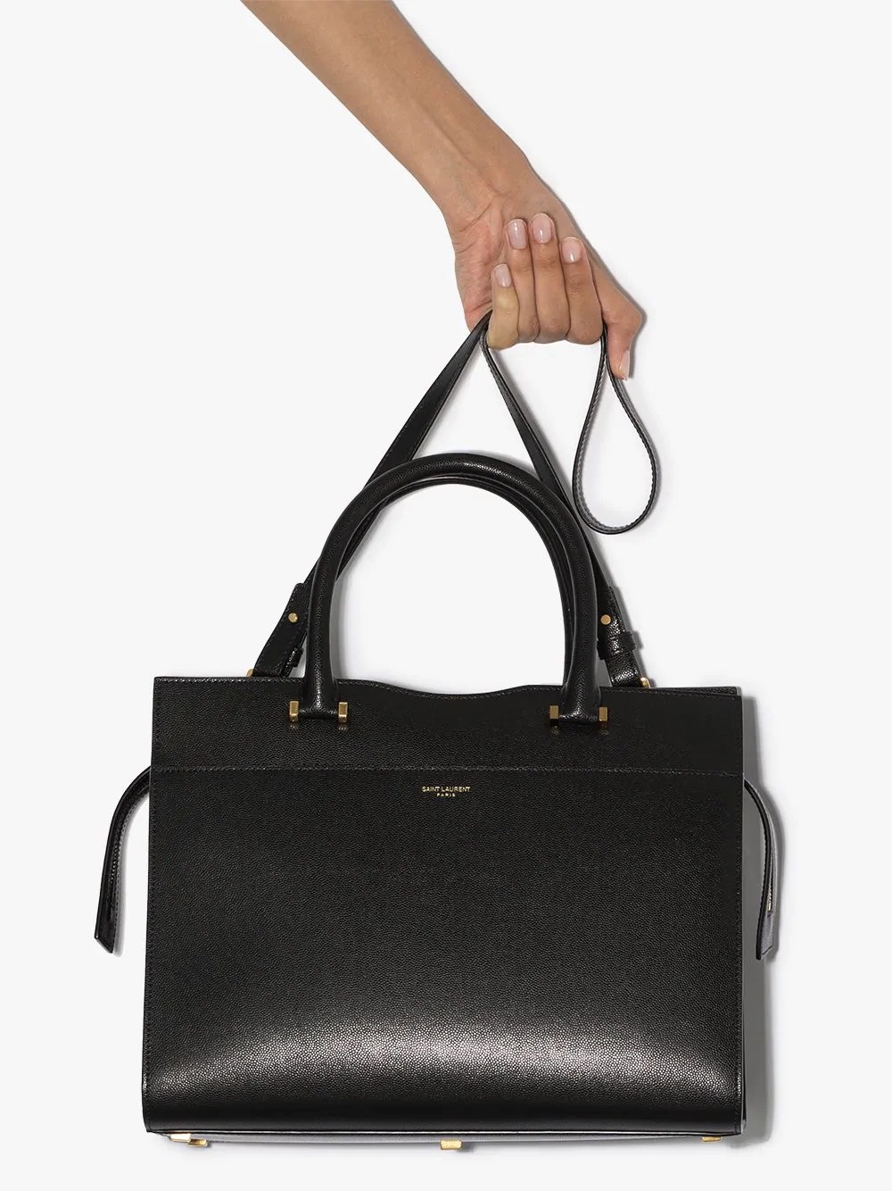 Uptown leather tote bag - 3