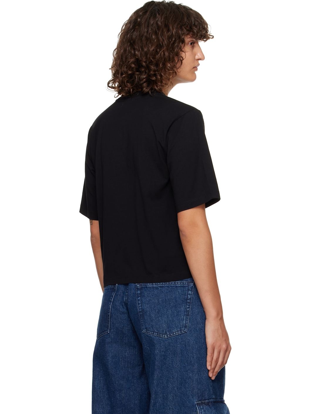 Black Embr 'OW' Boxy T-shirt - 3