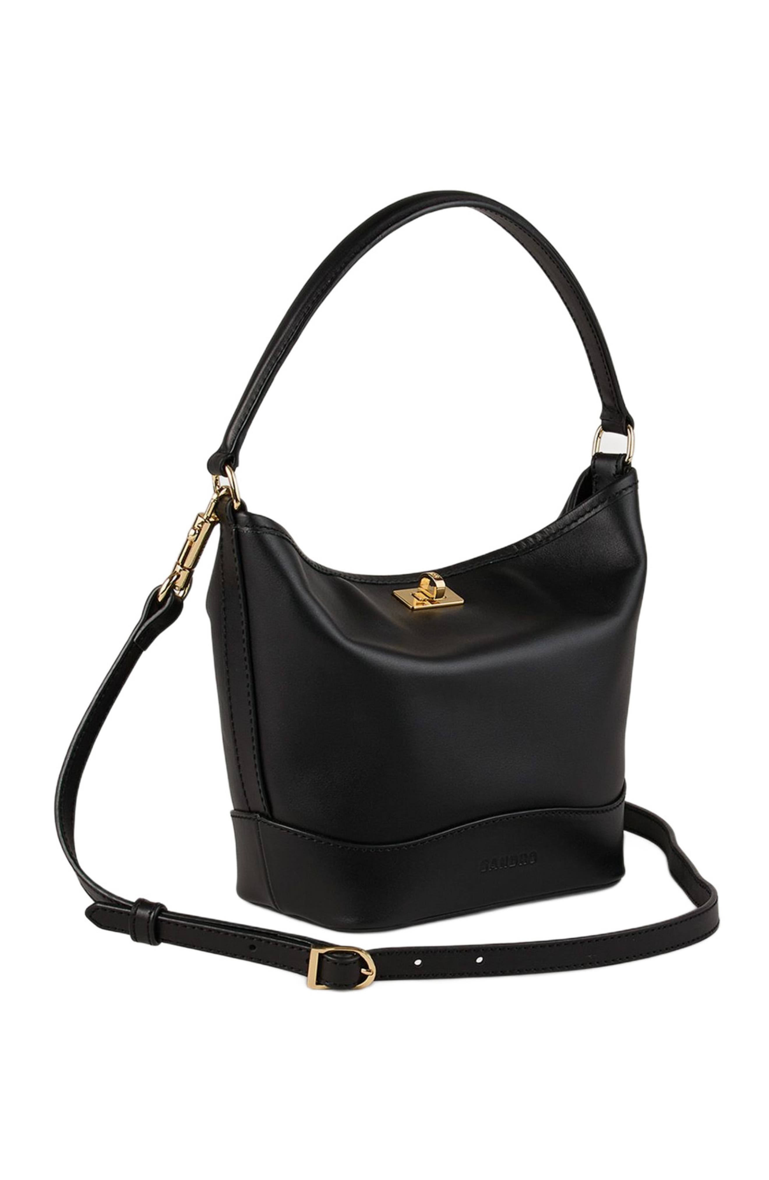 SANDRO Tangoso mini leather bag in Black at Nordstrom - 2