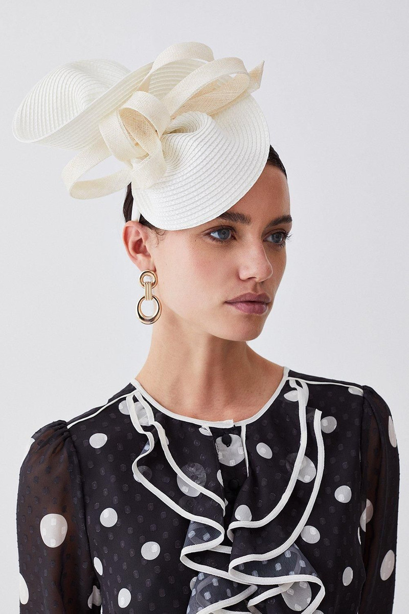 Asymmetric Bow Headband Fascinator 1