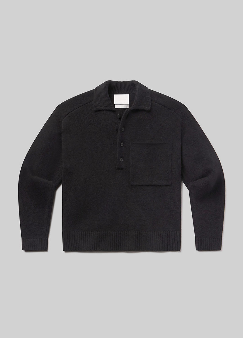Agatha Rugby Sweater In Black 1
