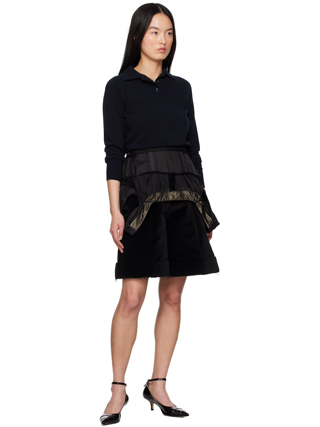 Black Multi-Wear Shorts - 5