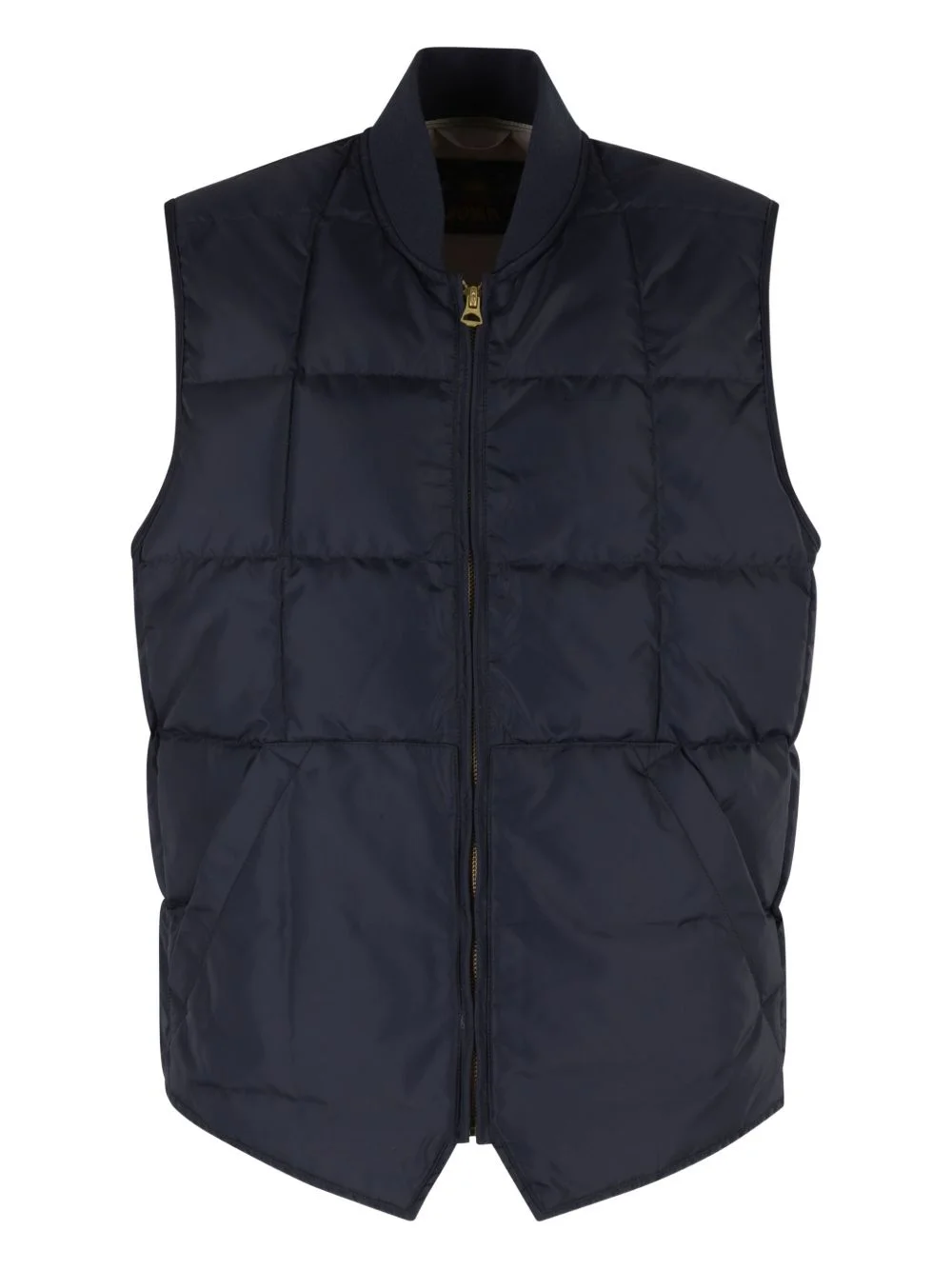 quilted zip-front vest - 1