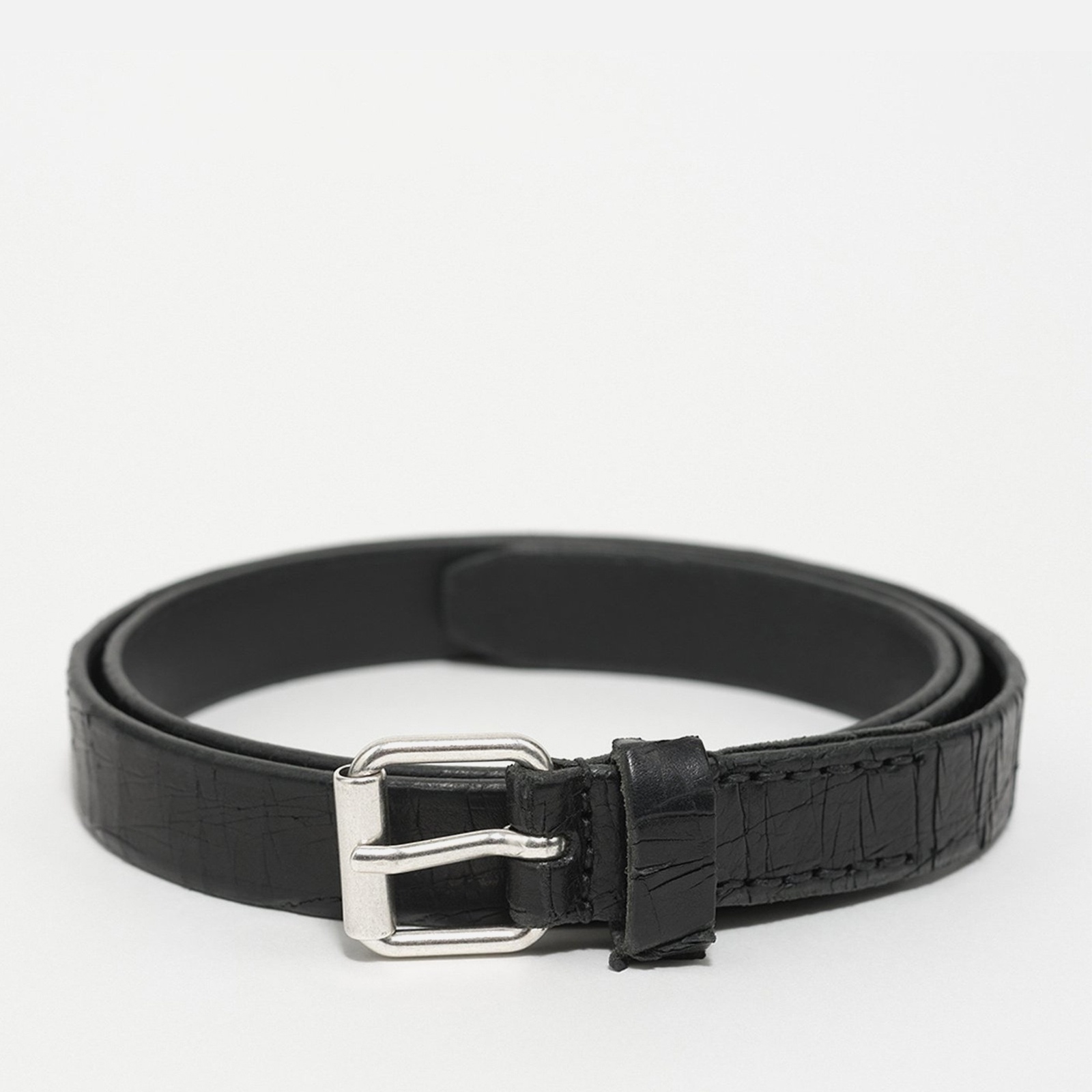Our Legacy 3CM BELT Laser Crack Leather