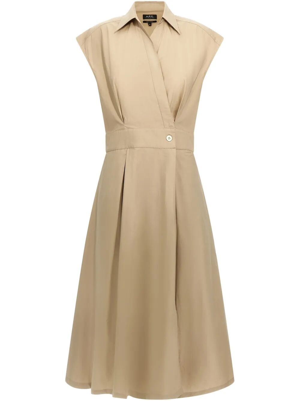 A.P.C. Women Athéna Cotton Wrap Dress - 1