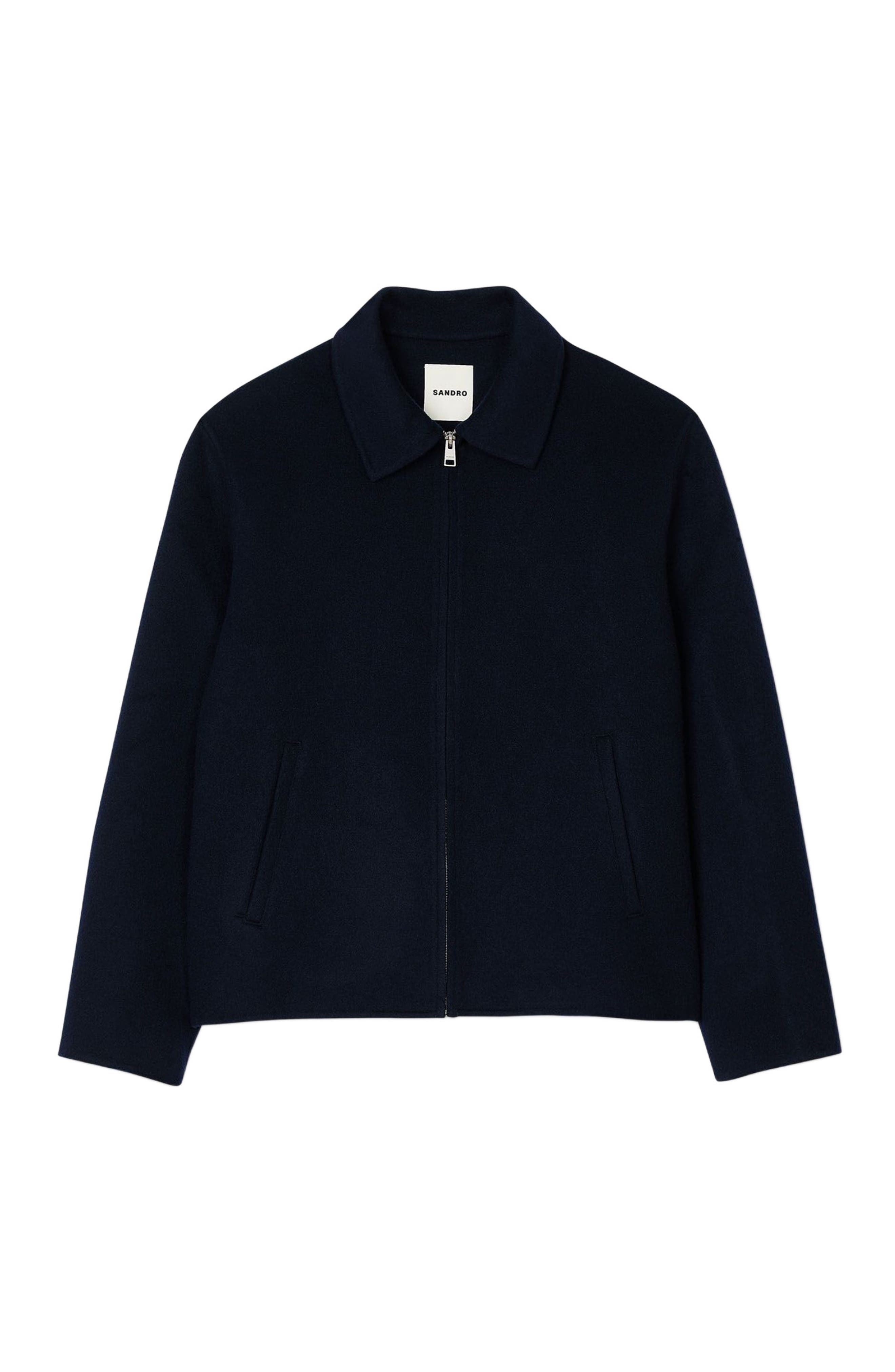SANDRO Double-faced wool jacket in Royal Blue at Nordstrom - 5