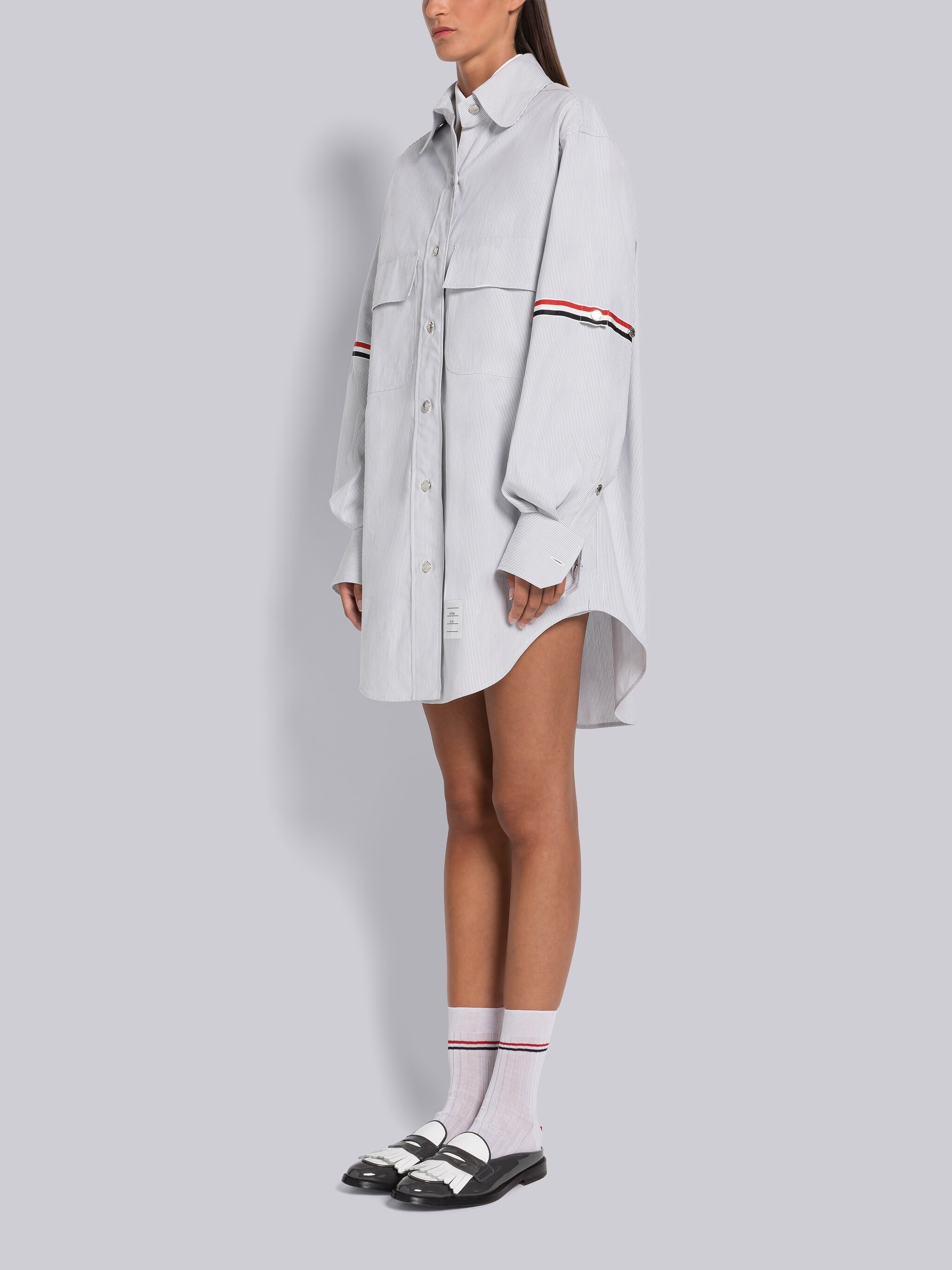 Pincord Supersized Mini Shirtdress - 2