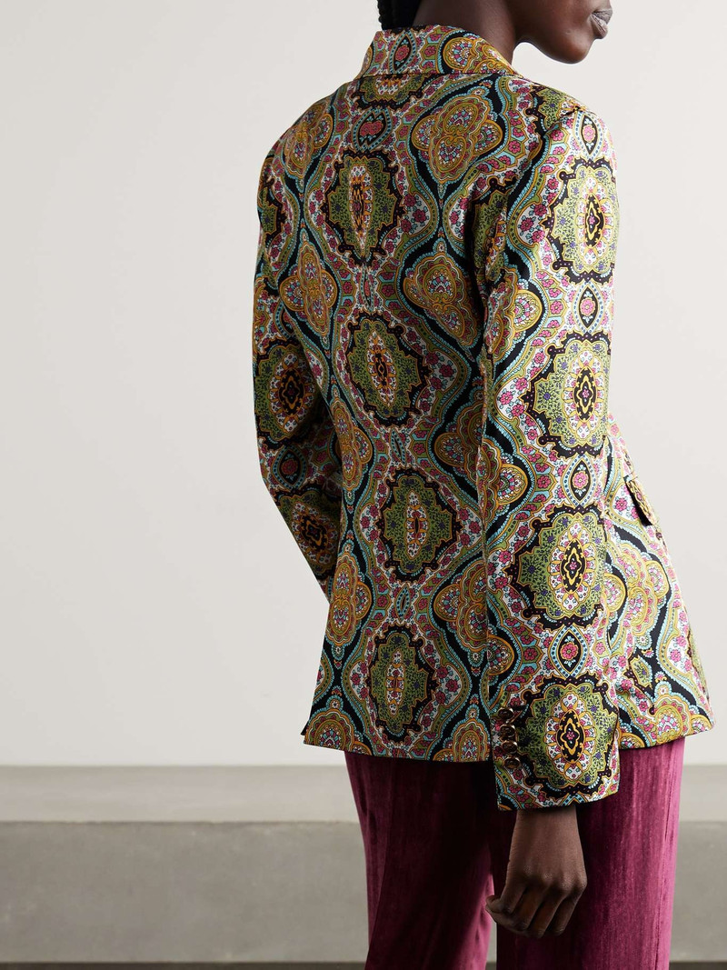 Printed silk-twill blazer 3