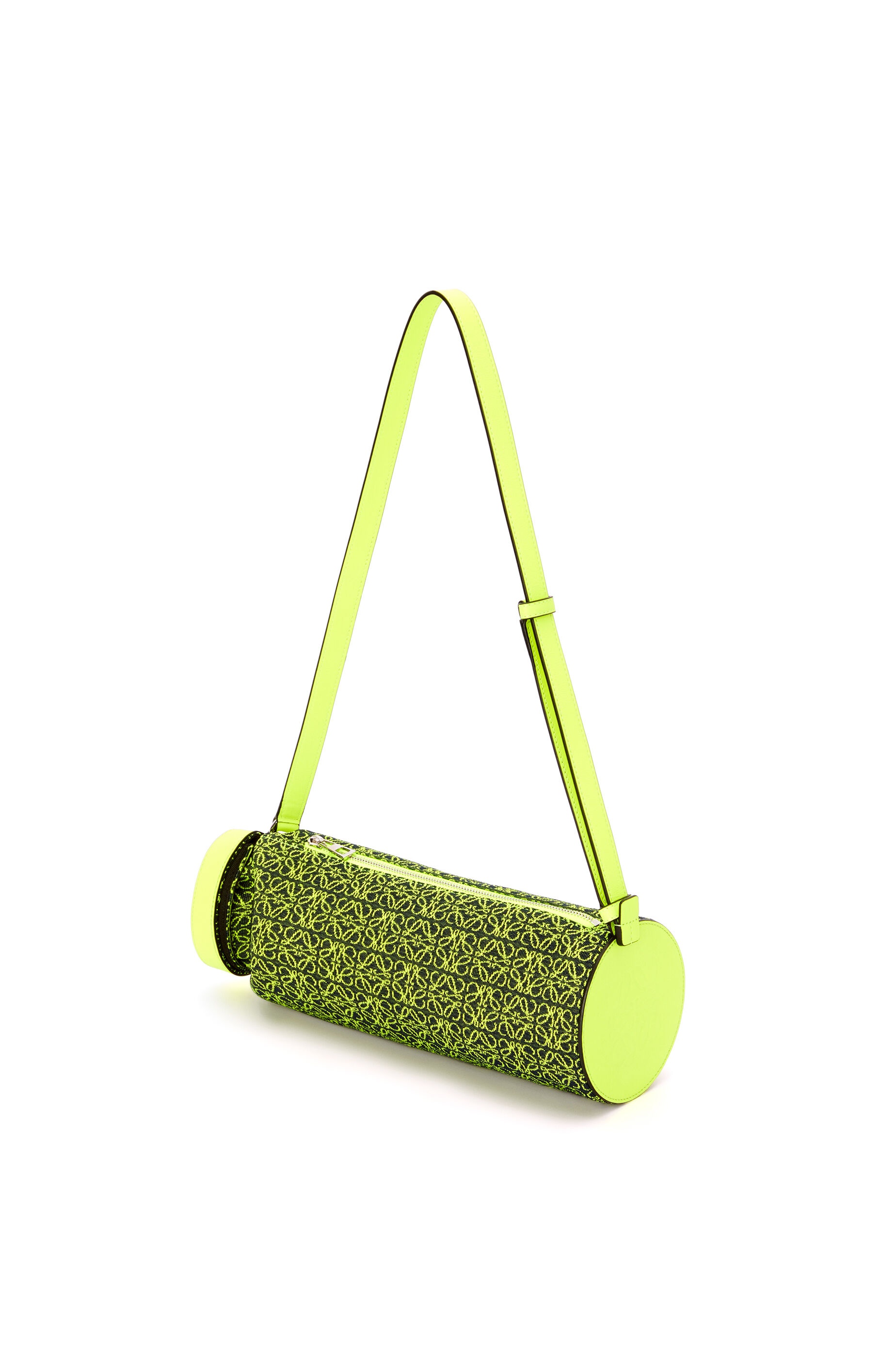 Roll Top Sling in Anagram jacquard and calfskin - 5