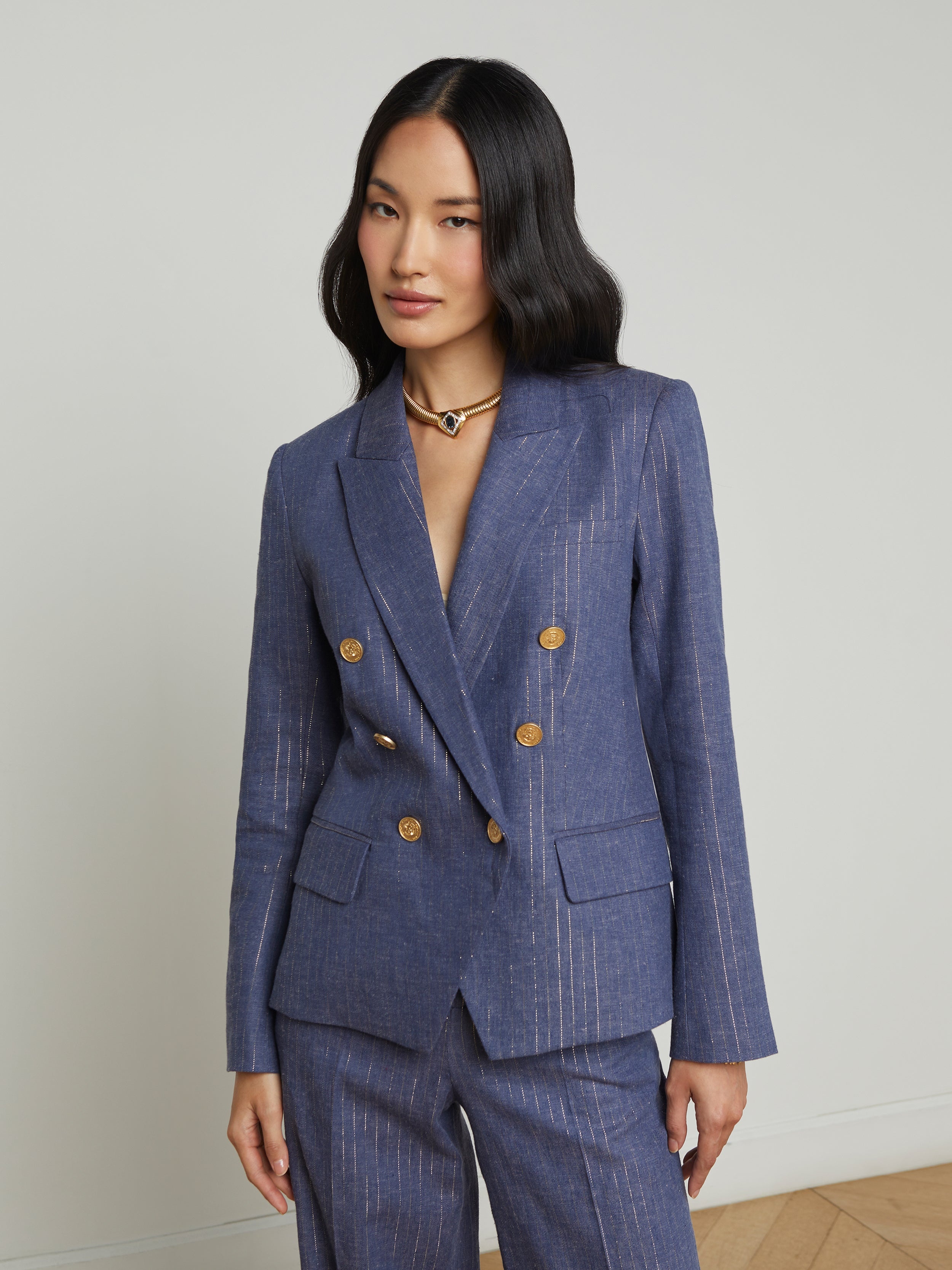 Kenzie Pinstriped Blazer - 2