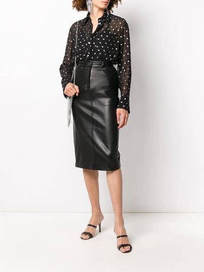 Balmain polka-dot long-sleeved shirt outlook