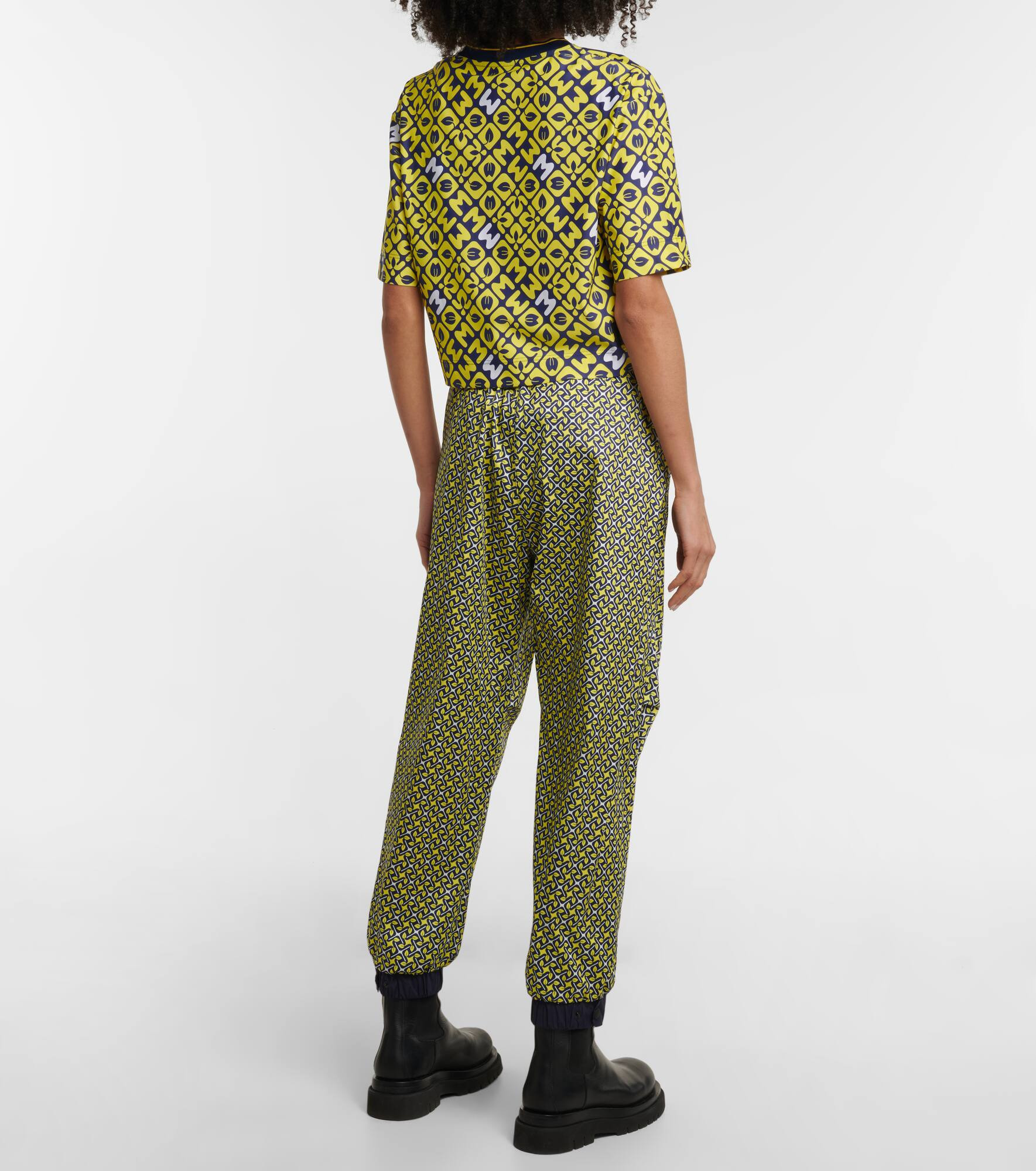 Printed cropped T-shirt - 3