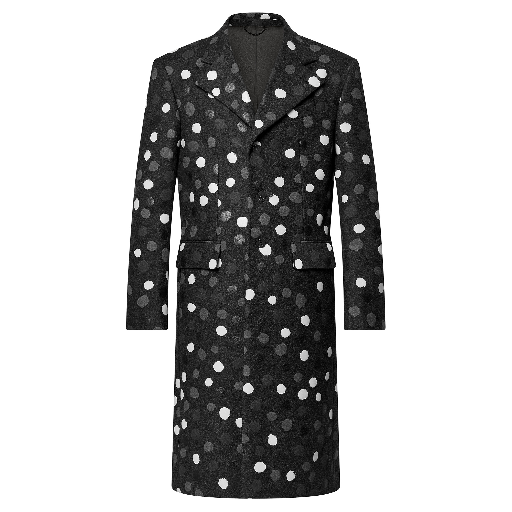 LV x YK Painted Dots Printed Coat - 1