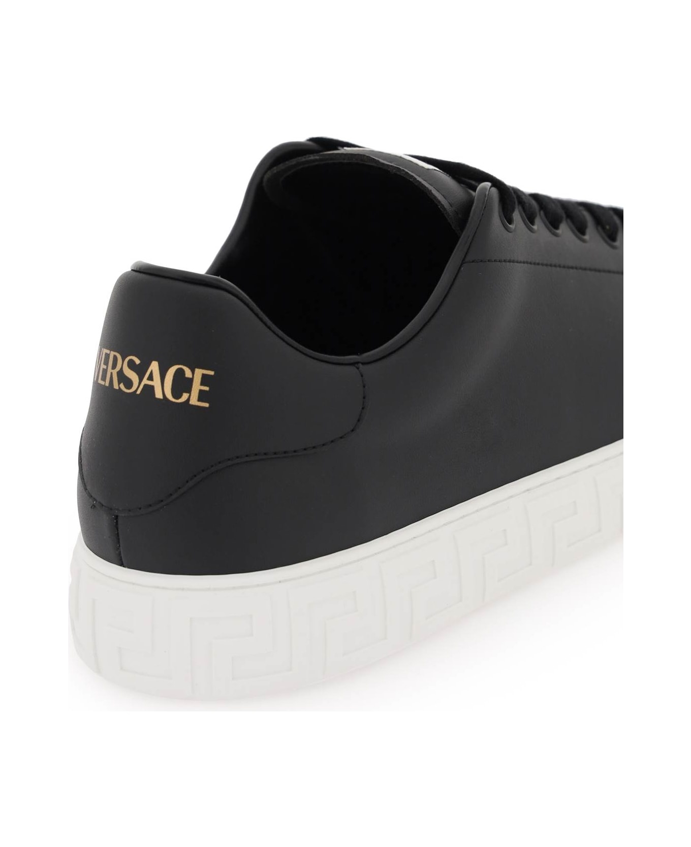 Black Leather Sneakers - 4