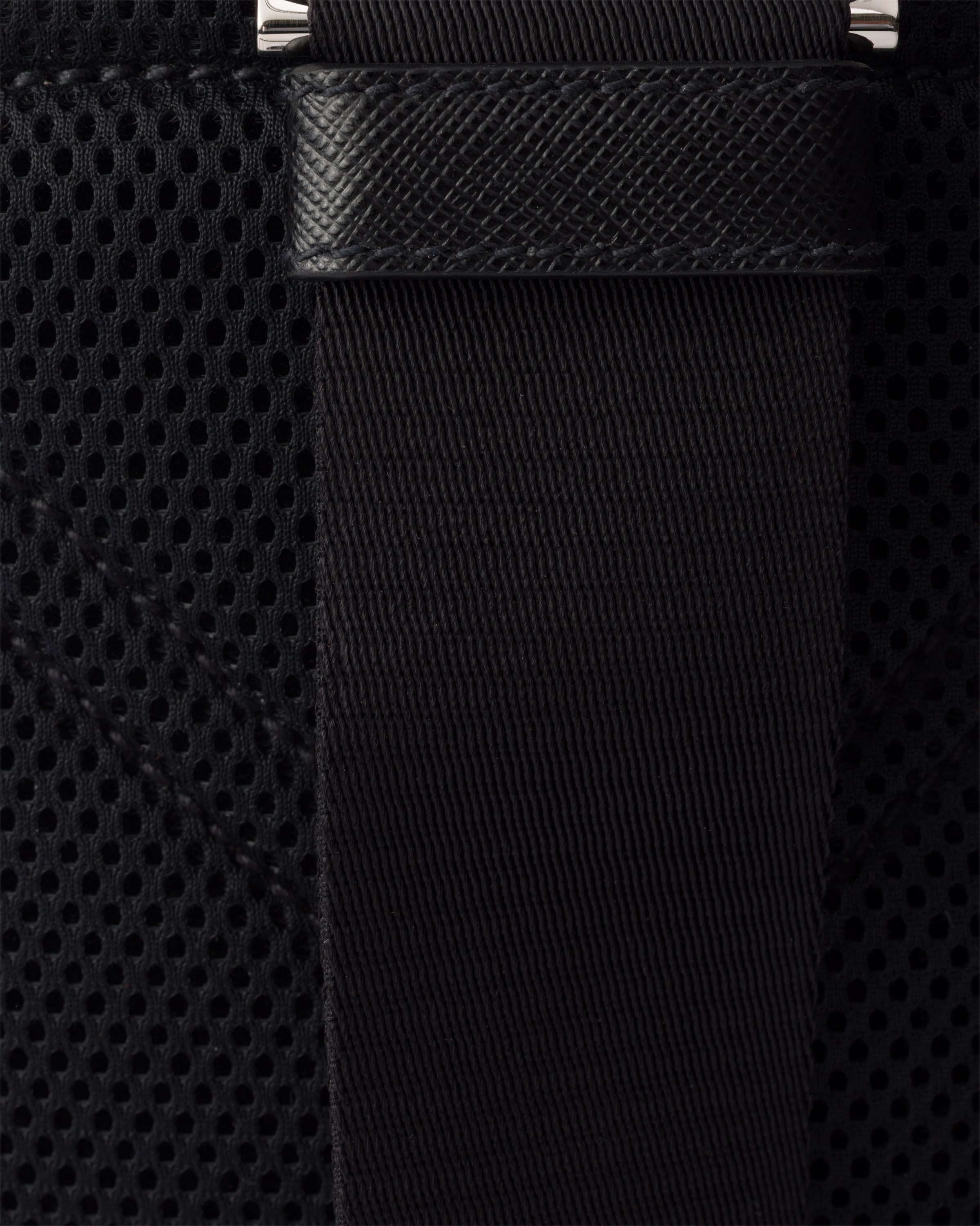 Re-Nylon and Saffiano leather backpack - 6