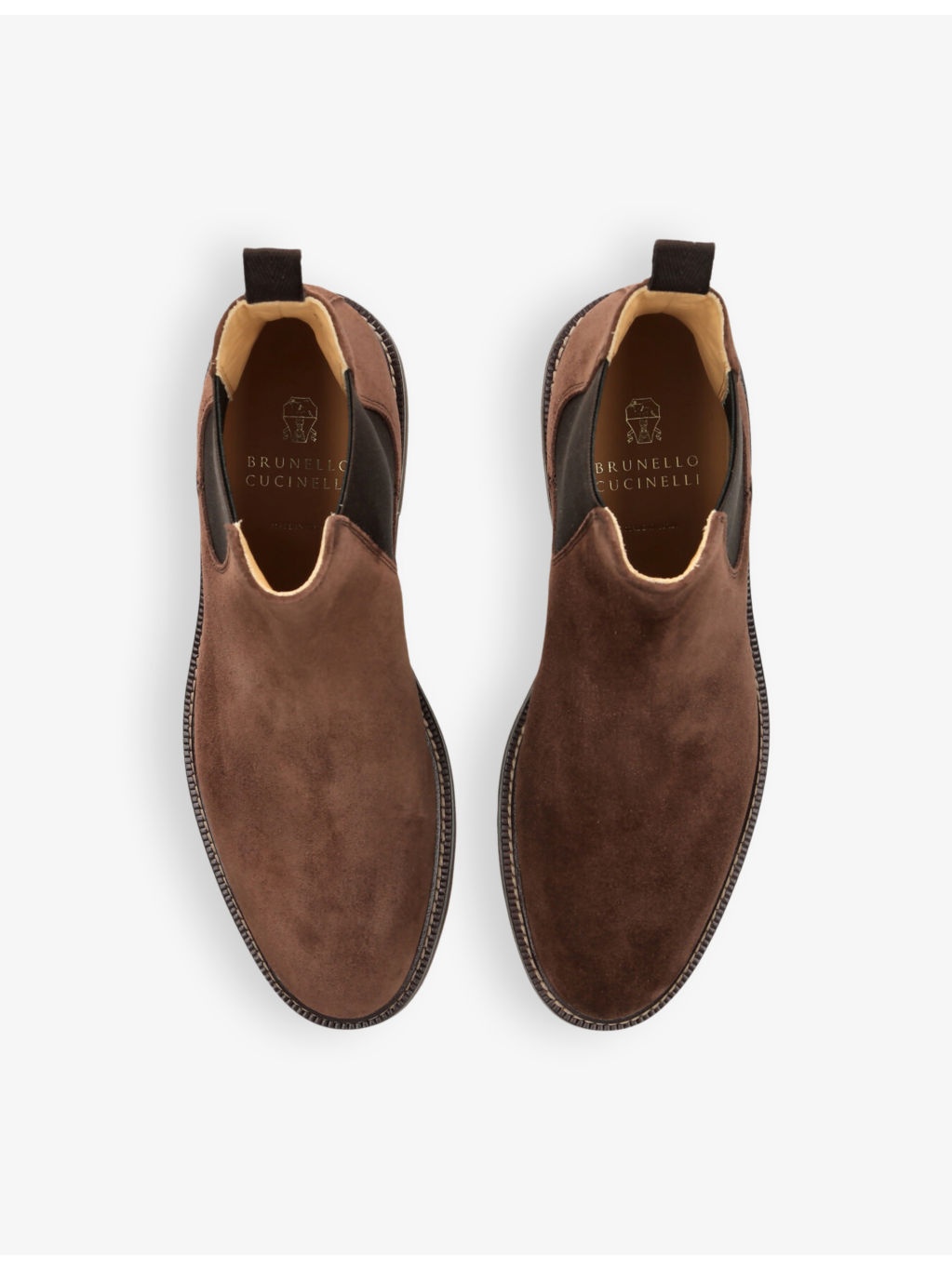 Contrast-stitch suede Chelsea boots - 2